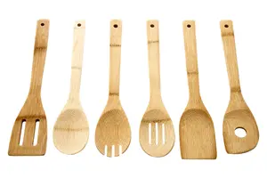 Essentials by Premier Aleki 6pc Bamboo Kichen Utensil Set