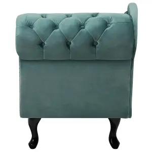 Right Hand Chaise Lounge Velvet Mint Green NIMES