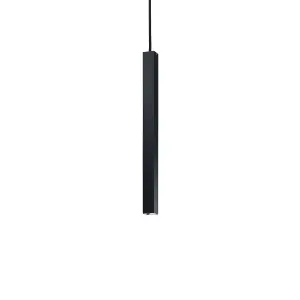 Luminosa Ultrathin LED 1 Light Ultra Slim Ceiling Pendant Black