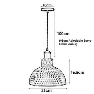 Kronos 1 - Light Dome Pendant Yellow Brass