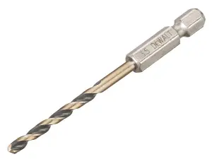 DEWALT Black and Gold Hex HSS-G Drill Bit 3.5mm