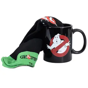 Ghostbusters Logo Mug and Sock Set Black (7 UK-11 UK)