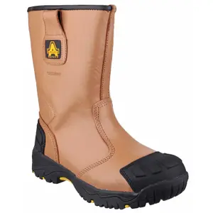 Amblers FS143 Waterproof Safety Rigger Work Boots Tan (Sizes 6-15)