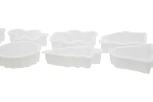 Essentials by Premier Cookie Cutter 10Pc White Plastic Set