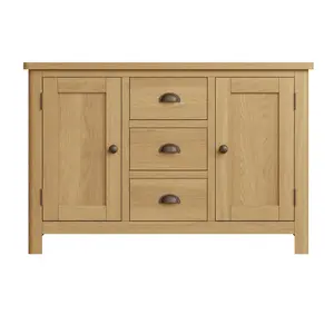 Clara Rustic Oak Large Sideboard