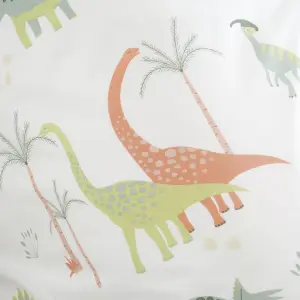 Chapter B Bedroom Dinosaur Single Fitted Sheet 25cm Depth Natural