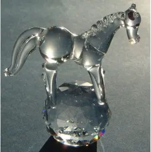 New Cut Crystal Circus Horse Animal Figurine Gift Boxed Ornament