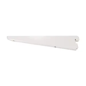 Timco - Twin Slot Shelf Bracket - White (Size 220mm - 1 Each)