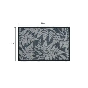 JVL Mega Machine Washable Doormat and Runner, Fern