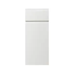 GoodHome Garcinia Integrated handle Gloss white Contemporary Door & drawer 300mm