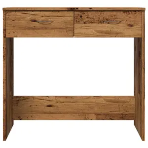 Berkfield Desk Old Wood 80x40x75 cm Engineered Wood