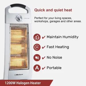 Belaco Silm halogen Heater 1200W comes with 3 spare tubes