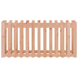 Berkfield Garden Raised Bed with Fence Design 150x50x70 cm Solid Wood Douglas