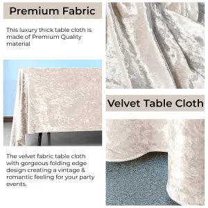 Diamond Velvet Square Tablecloth, Blush Pink , 54 Inch x 54 Inch