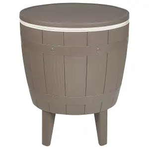 Garden Table Synthetic Material Taupe SILG