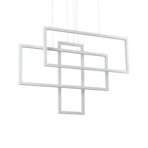 Luminosa Frame LED Decorative Integrated Pendant Light White, 93000K