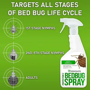 Xterminate Insect Bed Bug Killer Control Kill Treatment Kit 3 Rooms