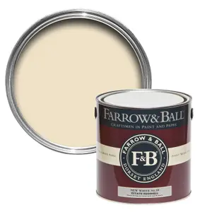 Farrow & Ball Estate New white Eggshell Metal & wood paint, 2.5L