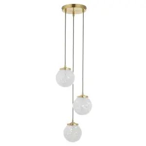 Harbour Studio Lucie Gold 3 Lamp Light pendant