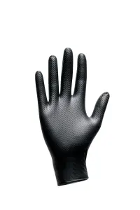 Traffi TD05 Disposable Black Nitrile Glove (x50) Case of 10 Size S