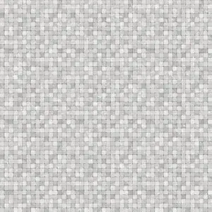 Galerie Natural Fx Silver Grey Tessera Embossed Wallpaper