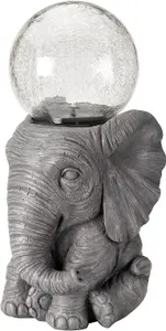 Solar Powered Colour Changing LED Elephant Garden Ornament