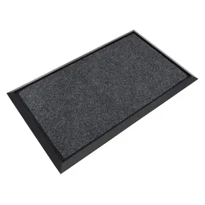 Sealey Rubber Disinfection Mat With Removable Polyester Carpet 450 x 750mm DRM01