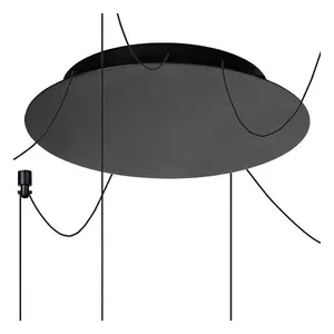 Lucide Lorenz Modern Pendant Light 120cm - LED Dim. - 6x4W 3000K - Black