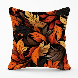 Autumn Leaves Design Outdoor Cushion 45cm x 45cm