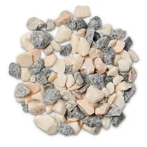 Natural Coral Bulk Bag 850 kg Premium Chippings - 16-32 mm White Gravel with Rose Tones - L10 x W10 x H8 cm