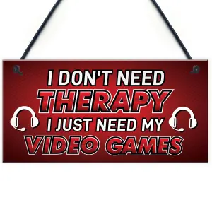 Funny Gaming Sign Neon Effect Hanging Bedroom Sign Gamer Gift Keepsake