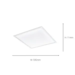 EGLO Salobrena 1 White Aluminium LED Ceiling Light