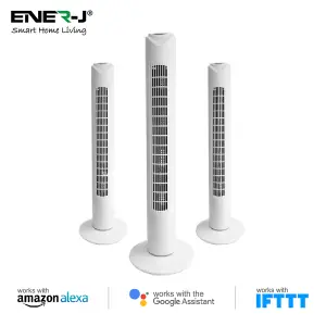 Smart WiFi Tower Fan with Oscillation, APP & Voice Control with Alexa and Google Home