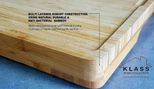 7 in 1 Bamboo Chopping Board with 6 PVC Mats