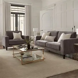 DUSK Soho 3 Seater Sofa - Grey - Chenille