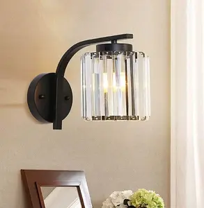 Wall Lights Retro Wall Lamp Bedside Lamp Modern Minimalist Black Sconce