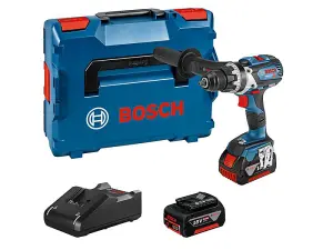 Bosch GSR 18V-110 C Professional Drill Driver with Bluetooth Connectivity and 2 Batteries