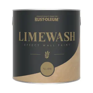 Rust-Oleum Brown Limewash Effect Wall Paint - No.490 2.5L