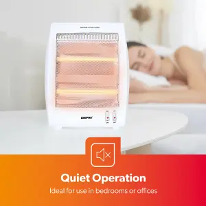 Geepas Portable Quartz Halogen Heater with 2 Temperature Settings