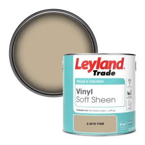 Leyland Trade Vinyl Soft Sheen Walls & Ceilings Emulsion Paint (S 3010-Y30R) - 2.5L