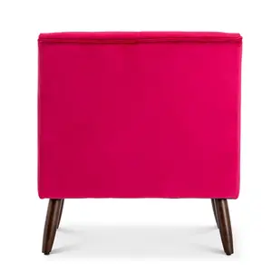 Velvet Pink Franca Accent Chair