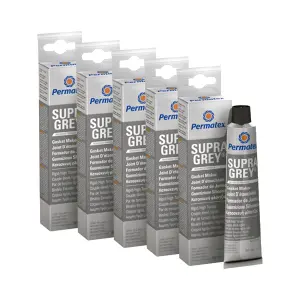 RTV Silicone Instant Gasket Maker Grey High Temperature Sealant 5x80ml