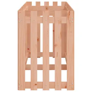 Berkfield Garden Raised Bed with Fence Design 200x50x70 cm Solid Wood Douglas