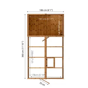 Mercia 12x6 Apex Greenhouse combi shed - Assembly required