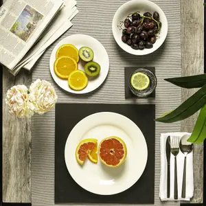 Argon Tableware - Linea Square Slate Placemats - 33cm - Pack of 6