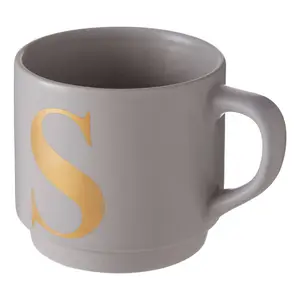 Maison by Premier Signet Grey S Letter Mug