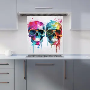 Splashart Happy Skeletons Kitchen Splashback