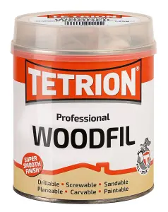 Tetrion Woodfil 2K Filler White 1.2kg x6 Fast Drying Excellent Coverage