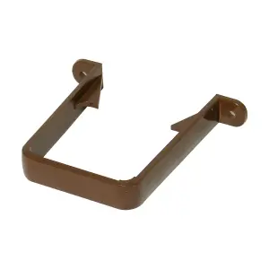 FloPlast Brown Square Gutter clip (L)18mm (Dia)65mm