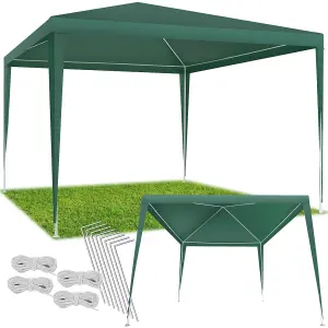 Gazebo Kara - 3 x 3 m, water & UV resistant, guy ropes and pegs included - green